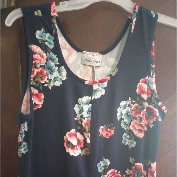 Caren Sport Floral print tank style jumpsuit - Picture 6 of 12